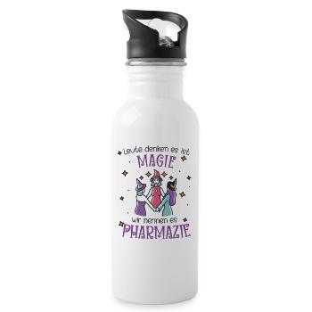 Pharmacy | Pharmacy Magic - Water bottle with straw - white - Right