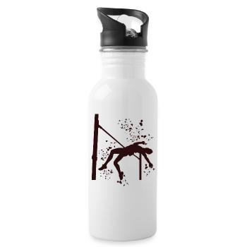High Jumper Watercolor High Jump - Water bottle with straw - white - Right