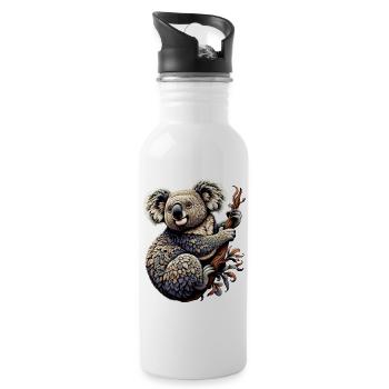 Koala - Water bottle with straw - white - Right