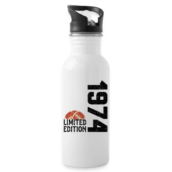 50th Anniversary 1974 Limited Edition Rugby - Water bottle with straw - white - Right