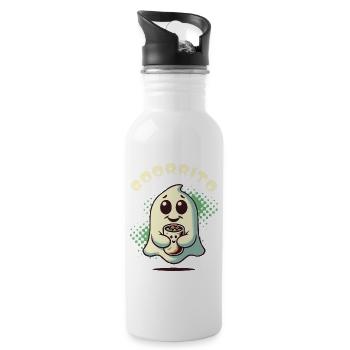 gruGespense with burrito for burrito lovers - Water bottle with straw - white - Right