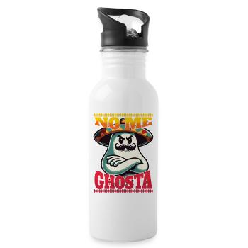 Mexican Ghost No Me Ghosta - Water bottle with straw - white - Right