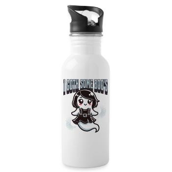 Halloween Gothic Girl I Got Boo’s - Gourde avec paille intégrée - blanc - Droite