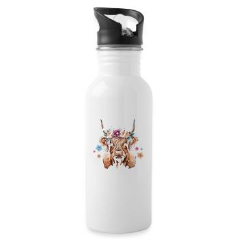 Gigi Of The Birthday Girl - Water bottle with straw - white - Right