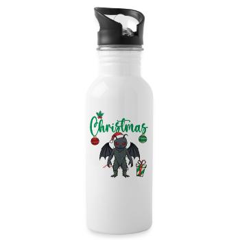 This Is My Christmas Pajama Shirt - Trinkflasche mit integriertem Trinkhalm - Weiß - Rechts