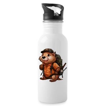 Castor Mountaineer / Randonnée Beaver - Gourde avec paille intégrée - blanc - Droite