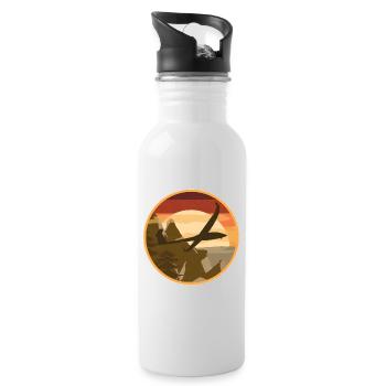 Rc Airplane Glider Model Airplane Pilot - Water bottle with straw - white - Right