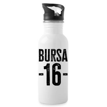 Bursa 16 – Fier de la tradition et de la modernité - Gourde avec paille intégrée - blanc - Droite