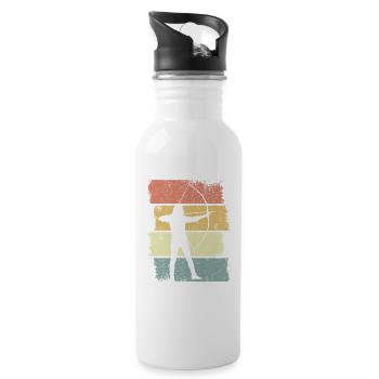 Archer Sketch - Water bottle with straw - white - Right