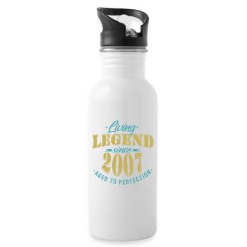 Birthday Legend 2007 Perfection - Gourde avec paille intégrée - blanc - Droite