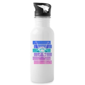 Alpaca - Water bottle with straw - white - Right