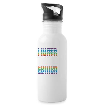 Limited Edition 2023 - Trinkflasche mit integriertem Trinkhalm - Weiß - Rechts