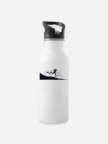Trail Runner Cross Trail Mountain Runner - Gourde avec paille intégrée - blanc
