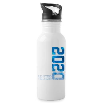 6. GEBURTSTAG LIMITED EDITION 2020 - Trinkflasche mit integriertem Trinkhalm - Weiß - Rechts