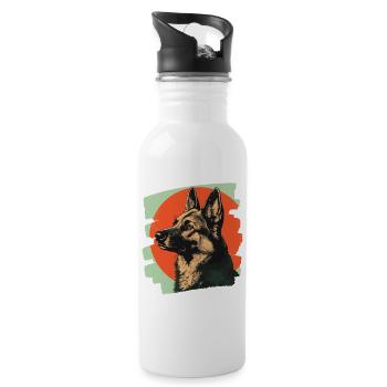 Sheepdog - Water bottle with straw - white - Right