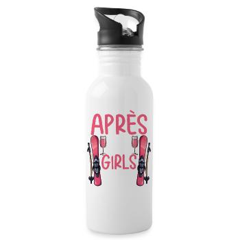 Après-ski pour filles - Gourde avec paille intégrée - blanc - Droite