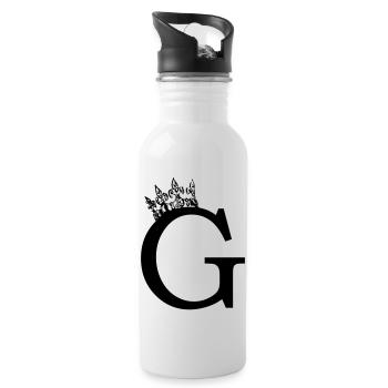 krone G - Trinkflasche mit integriertem Trinkhalm - Weiß - Rechts