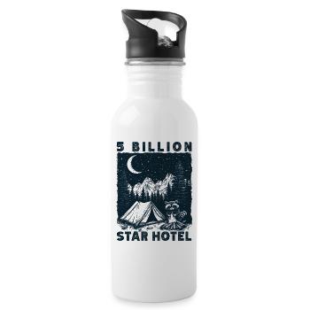 5 milliards d’étoiles Hôtel Randonnée Extérieur Cadeau - Gourde avec paille intégrée - blanc - Droite