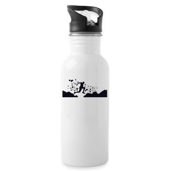 Trail Runner Cross Trail Mountain Runner - Water bottle with straw - white - Right