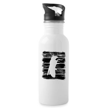 Biene - Trinkflasche mit integriertem Trinkhalm - Weiß - Rechts