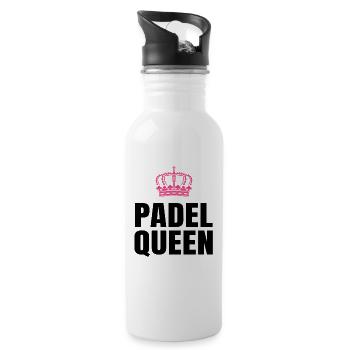 Padel Queen - Water bottle with straw - white - Right