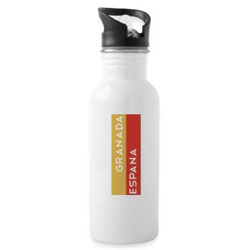 Granada - Water bottle with straw - white - Right