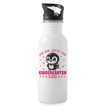 I'm now a kindergarten child 2025 - Water bottle with straw - white - Right