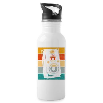 Speaker Retro - Water bottle with straw - white - Right
