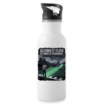Future Race - Water bottle with straw - white - Right