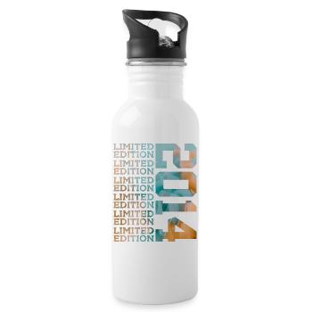 LIMITED EDITION 2014 12 YEARS 12TH BIRTHDAY - Water bottle with straw - white - Right