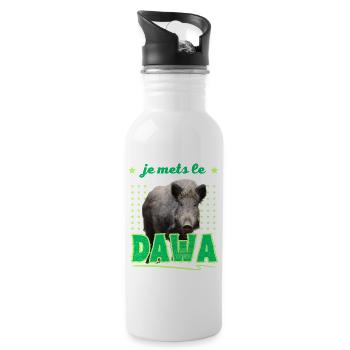 I Put the DAWA in the Forest Hunter Gift - Water bottle with straw - white - Right