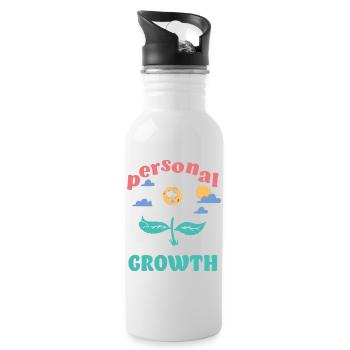 Personal Growth Daisy - Water bottle with straw - white - Right