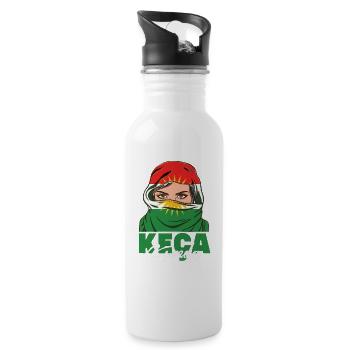 Kurdistan Kurds Kurd standard print - Water bottle with straw - white - Right