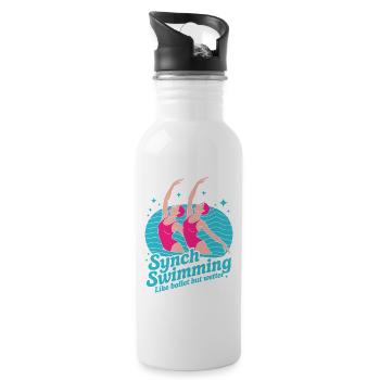 Synchronized swimming Artistic swimming Water sports - Water bottle with straw - white - Right