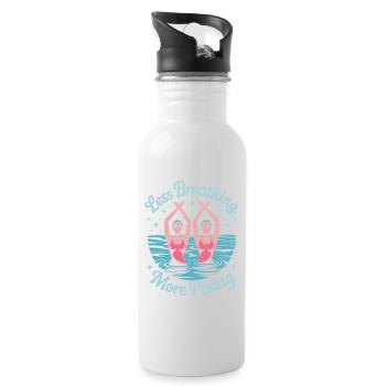 Synchronized swimming Artistic swimming Water sports - Water bottle with straw - white - Right