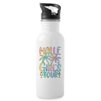 Malle Girls Tour - Trinkflasche mit integriertem Trinkhalm - Weiß - Rechts