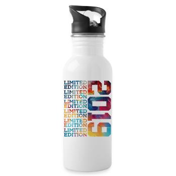 LIMITED EDITION 2019 7 YEARS 7TH BIRTHDAY - Water bottle with straw - white - Right
