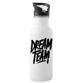 Dream Team - Water bottle with straw - white - Right