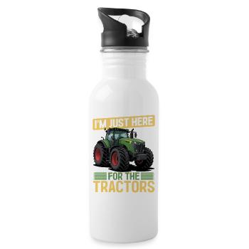 Tractor Kids Farm Lifestyle - Trinkflasche mit integriertem Trinkhalm - Weiß - Rechts