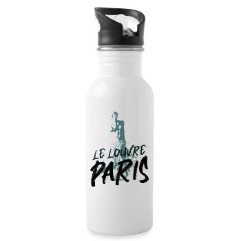 Paris, Louvre Classical Art Venus de Milo - Water bottle with straw - white - Right