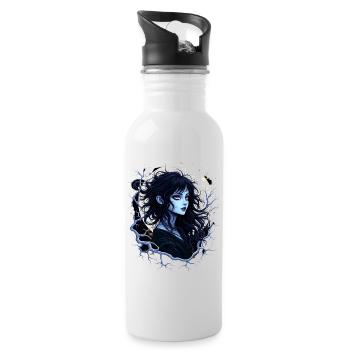Moonlight Shadow Spell Anime - Water bottle with straw - white - Right