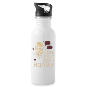 Future psychologist diagnose me - Water bottle with straw - white - Right