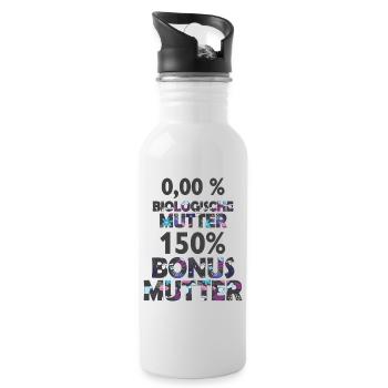 Mom Mom Bonus Stepmom Mother's Day Gift - Water bottle with straw - white - Right