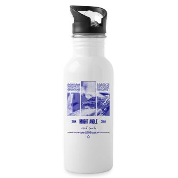 Kubanischer Ritter Anole Eidechse Besitzer Reptilienhalter - Trinkflasche mit integriertem Trinkhalm - Weiß - Rechts