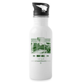 Kubanischer Ritter Anole Eidechse Besitzer Reptilienhalter - Trinkflasche mit integriertem Trinkhalm - Weiß - Rechts