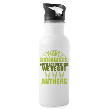 Biology Teacher Biologist Microbiology Biologist - Water bottle with straw - white - Right