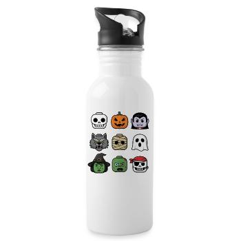 Halloween Blocs de construction Têtes Jeunesse Enfant Halloween - Gourde avec paille intégrée - blanc - Droite