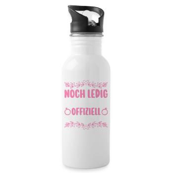Enterrement de vie de garçon Équipe Mariée Enterrement de vie de jeune fille - Gourde avec paille intégrée - blanc - Droite