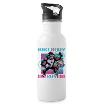 Birthday Gamer VR - Water bottle with straw - white - Right