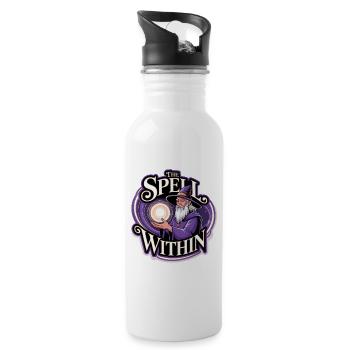 Magic Wizard – The Spell Within - Water bottle with straw - white - Right